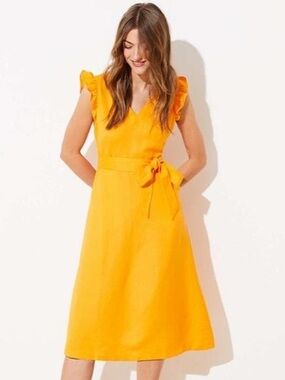 Loft Linen Blend Dress